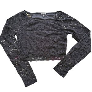 Express Cropped Lace Top